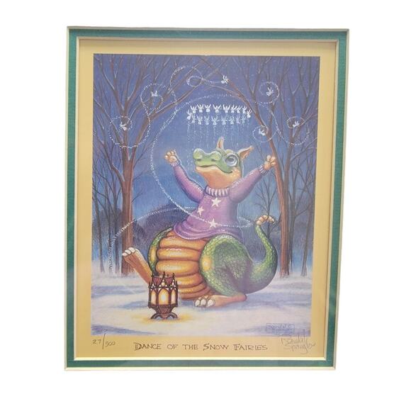 Randal Spangler Dance Of The Snow Fairies Signed Print Matted 27/500 *Read Size